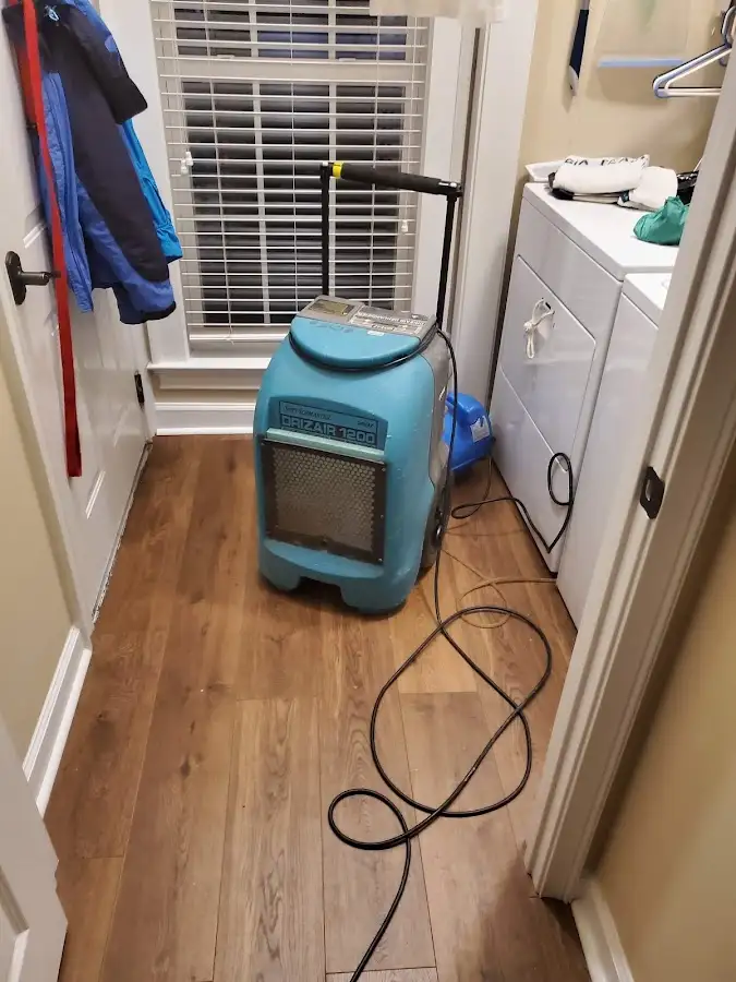 Commercial dehumidifier deployed for Flood Damage Cleanup in Jackson